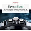 Montre-bracelet chronographe d&#39;affaires de marque OLEVS pour hommes, montre à quartz analogique de luxe en acier inoxydable